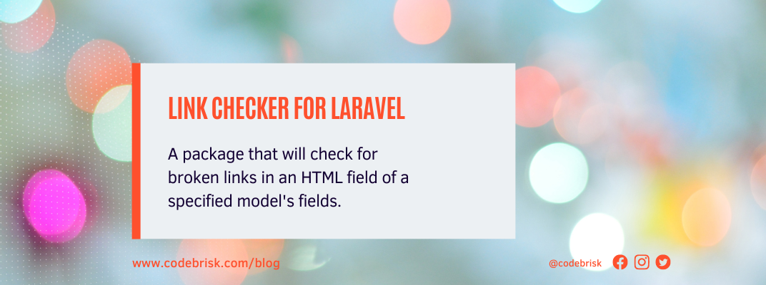 Check Broken Links in the HTML of a Laravel Model's Fields